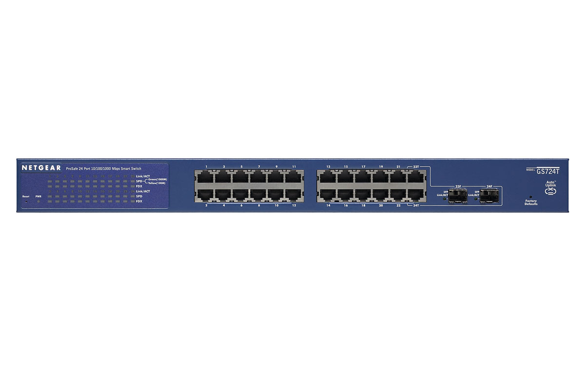 Netgear - GS724T - PROSAFE 24 PORT GIGABIT SMART SWITCH